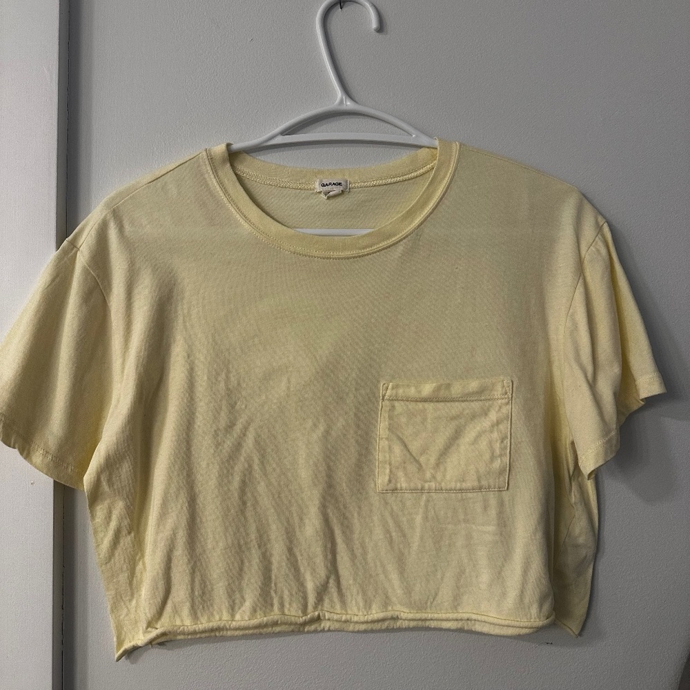 Yellow crop t-shirt